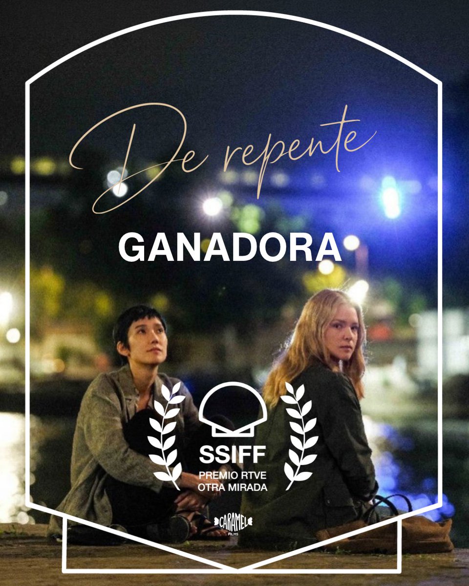CaramelFilms's tweet photo. #DeRepente, ganadora del premio @rtve Otra Mirada en el @sansebastianfes. 🏆
Hiroko Matsuda, productora de la película, recogió el galardón y destacó la emoción de recibirlo en San Sebastián: "Estoy muy agradecida por recibir este premio en uno de los festivales que ha descubierto el talento de Hamaguchi. Esta película está basada en una historia real, muy emotiva para mí".
🪷 #DeRepente, lo nuevo de Hamaguchi, llega a nuestros cines el 19 de febrero.
#74SSIFF