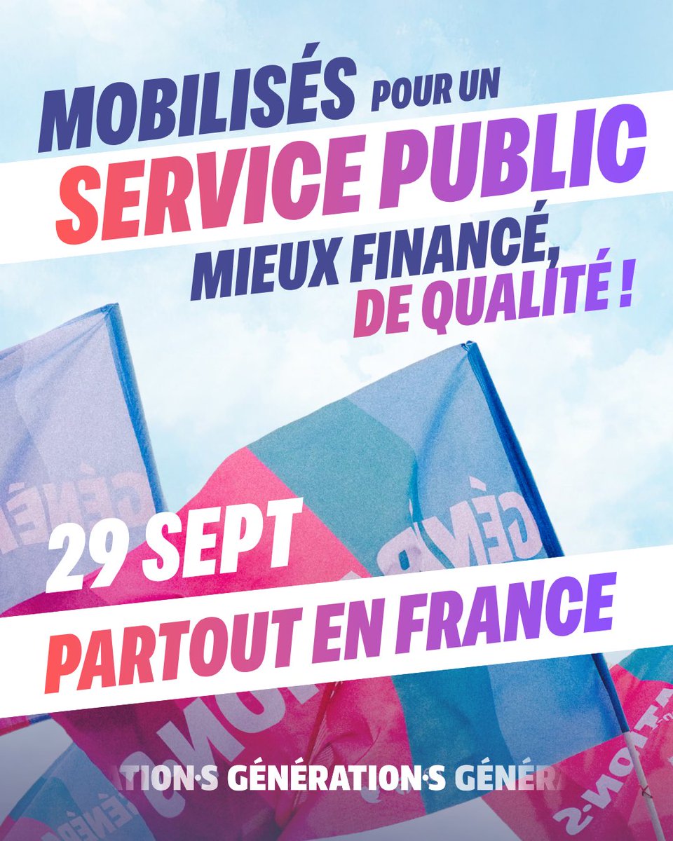 GenerationsMvt's tweet photo. Pour défendre le service public et des conditions de travail dignes pour les fonctionnaires, mobilisons nous ! https://t.co/19hvYBhVq8