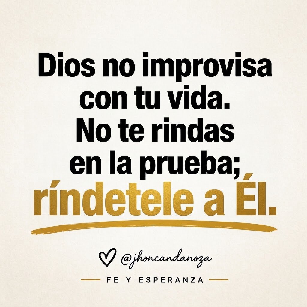 jc_candanoza's tweet photo. Hermano/a: ​Dios no improvisa con tu vida, Él prepara tu victoria. Si hoy sientes que tus fuerzas se agotan, no te rindas en la prueba; ríndetele a Él. Confía, sonríe y sigue adelante, porque lo que viene superará con creces lo que perdiste.
​Bendecido día.
JC 🙌 https://t.co/VIx6P60iXR