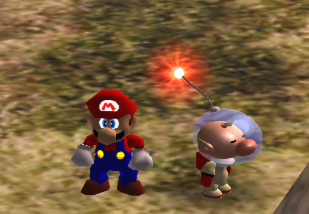 PikminNative's tweet photo. Looks like Olimar made a friend! He seems sleepy though.... https://t.co/8wuv3yNTzR