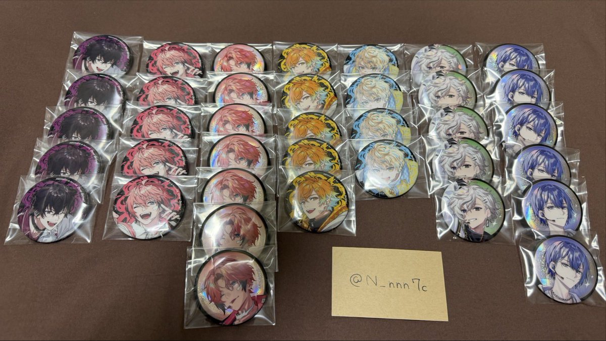 N_nnn7c's tweet photo. 【交換】
にじさんじ MECHATU-A 1st LIVE “Over Drive!” ランダム缶バッジ

《譲》画像求の方1

《求》画像2

※郵送交換希望
※ライブまでお取引できる方、まとめてお取引可能な方優先

検索からもお気軽にお声掛け下さい。 https://t.co/i7Cac9jdXo