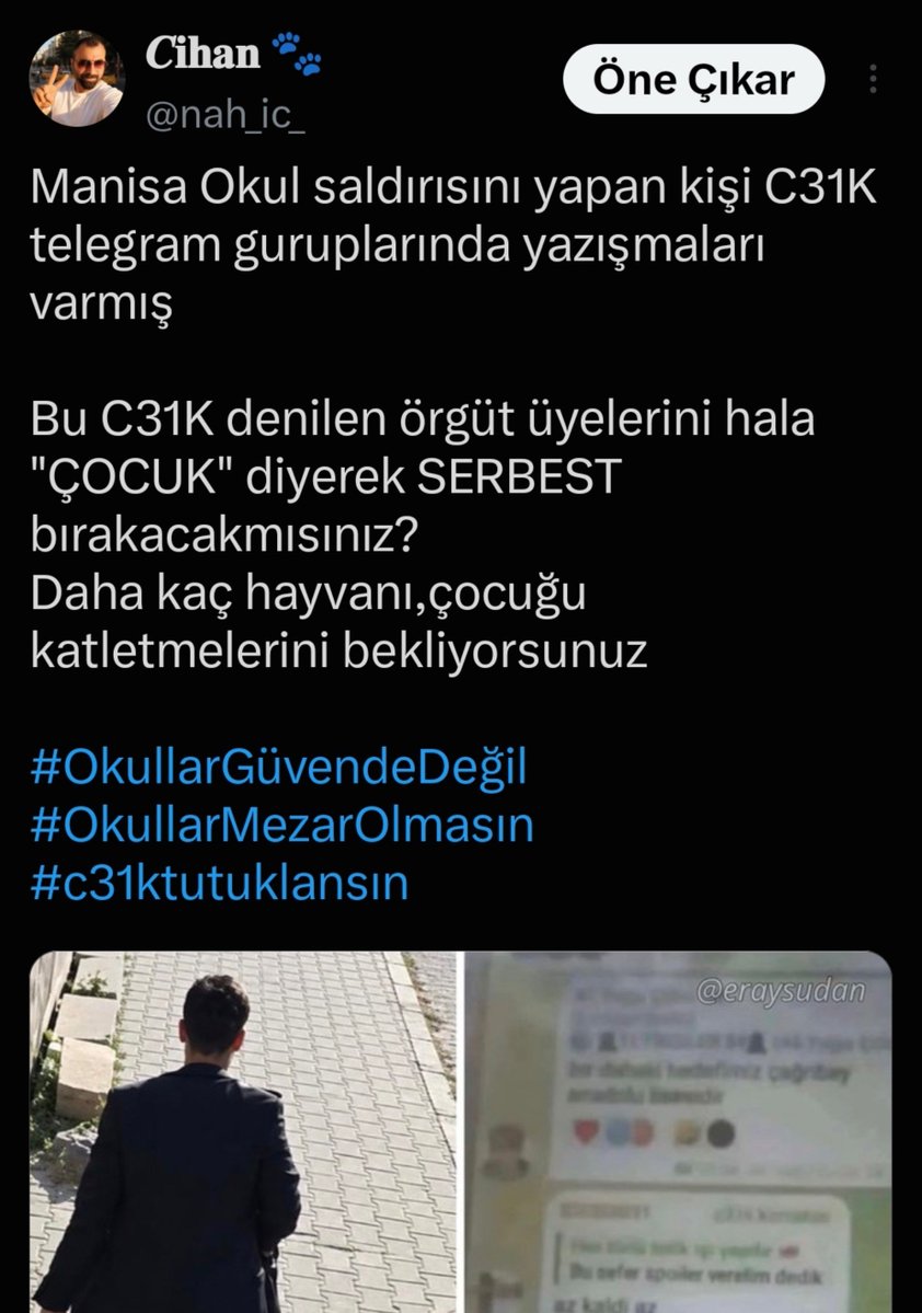 nah_ic_'s tweet photo. C31K denilen terörist gurubun pisliklerinj paylaşmak yasaklanmış

Bu œvlatları senelerdir yakalanamadı yada yakalananlar çocuk denilerek bırakıldı

Çocuklar ve hayvanlar için #c31kTUTUKLANSIN demeye devam edeceğiz https://t.co/2H4N53lIqV