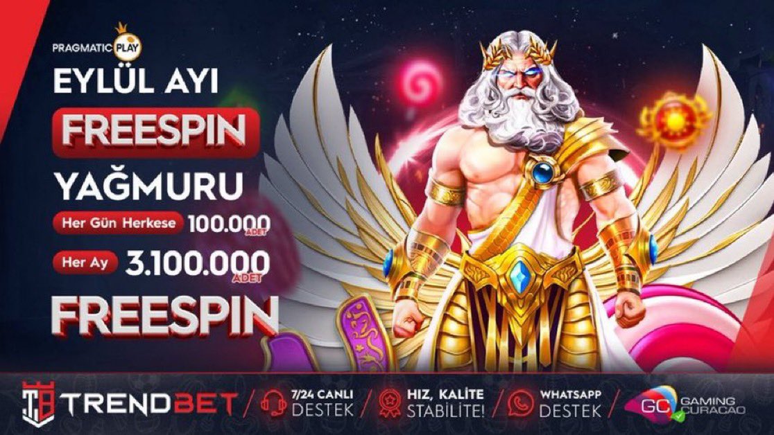 TrendSocial11's tweet photo. ⛈ TrendBet &amp; Pragmatic Play Ortaklığıyla Eylül Ayı Freespin Yağmuru Başladı ‼️

🔥 Eylül Ayı Boyunca Pragmatic Play Slot Oyunlarında Oyna , Her Gün Tam 100.000 FREESPİN Ödülünden Payını Al 🔥

⏩ Promosyon Detayları ve Daha Fazlası İçin Tıkla https://t.co/1qFYNa3J3l ⏪ https://t.co/nGKoCqrDUd
