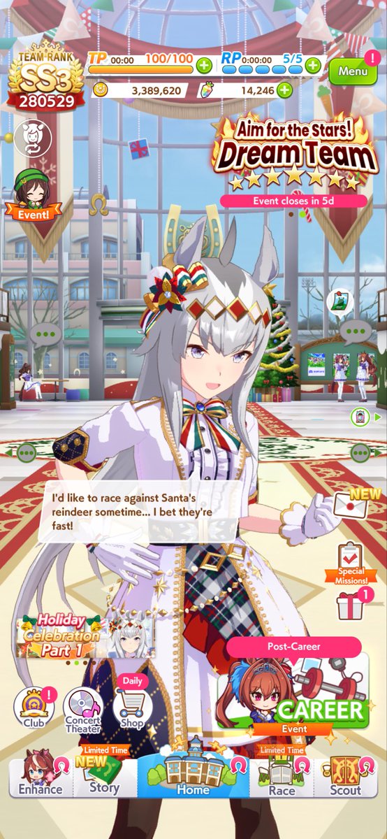 misupien's tweet photo. Christmas started in Umamusume 

#umamusume #umamusumeprettyderby https://t.co/Ysxqbn6TPh