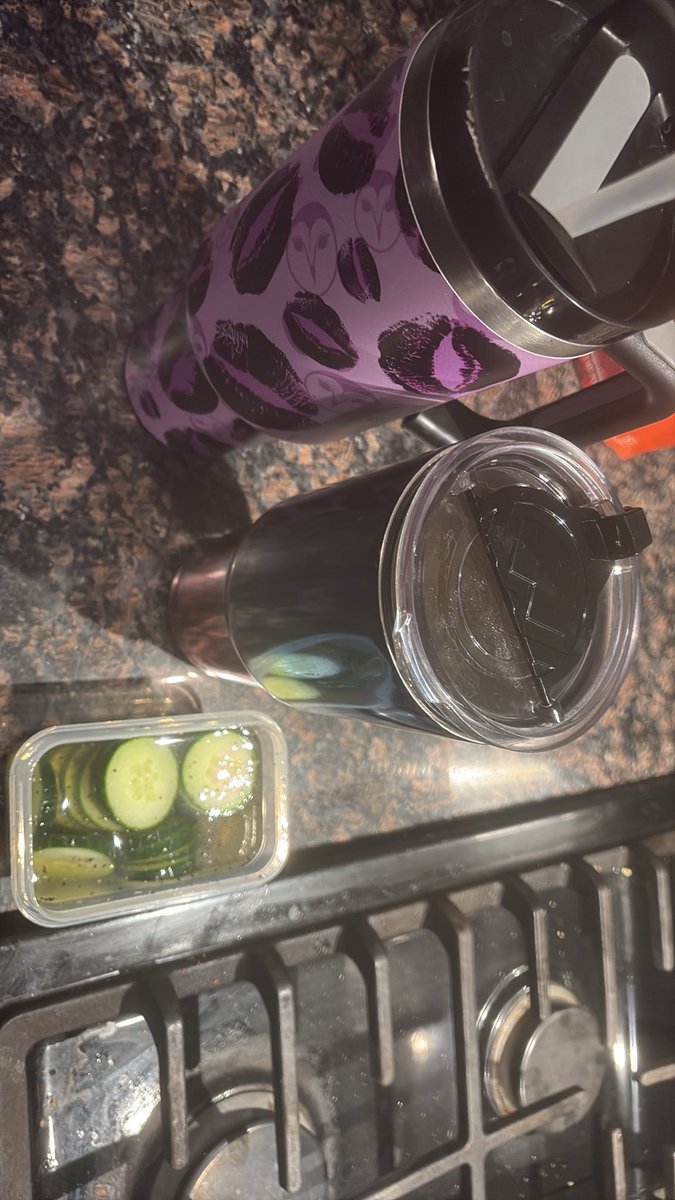 iornandmint's tweet photo. Todays meals are water, miso soup, and cucumbers in vinegar with salt and pepper. Bout 50 cal https://t.co/RorRgpM57H