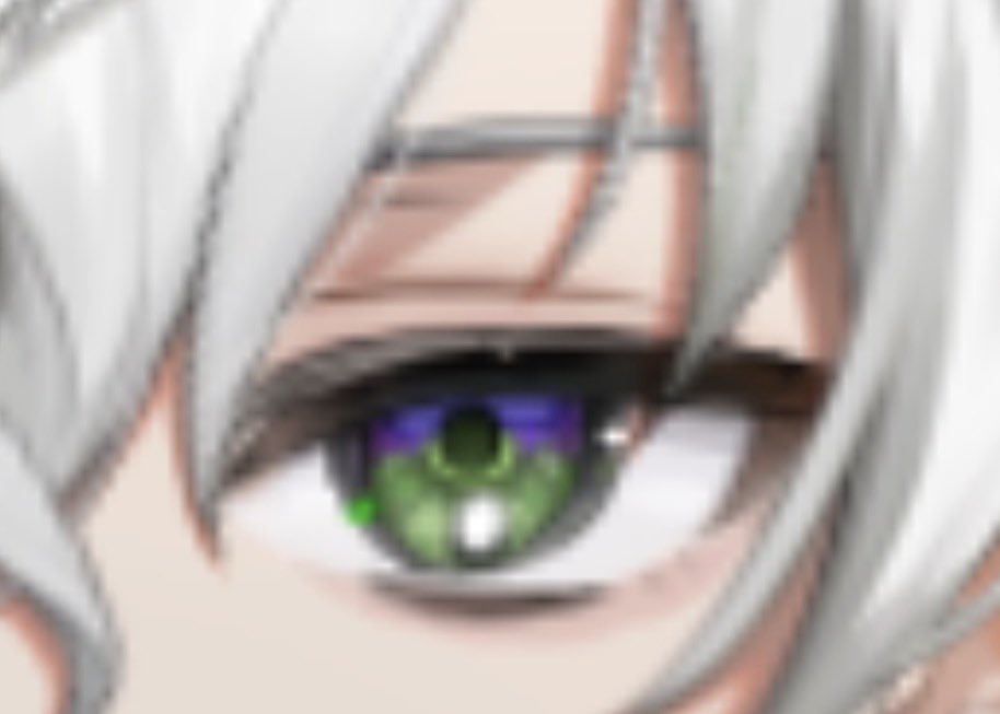 samonn_avocado2's tweet photo. バイカラーな瞳が大好きなんじゃ〜。
見る角度で目の色が変わって見えるの凄いスコ https://t.co/dbblkvGGm6