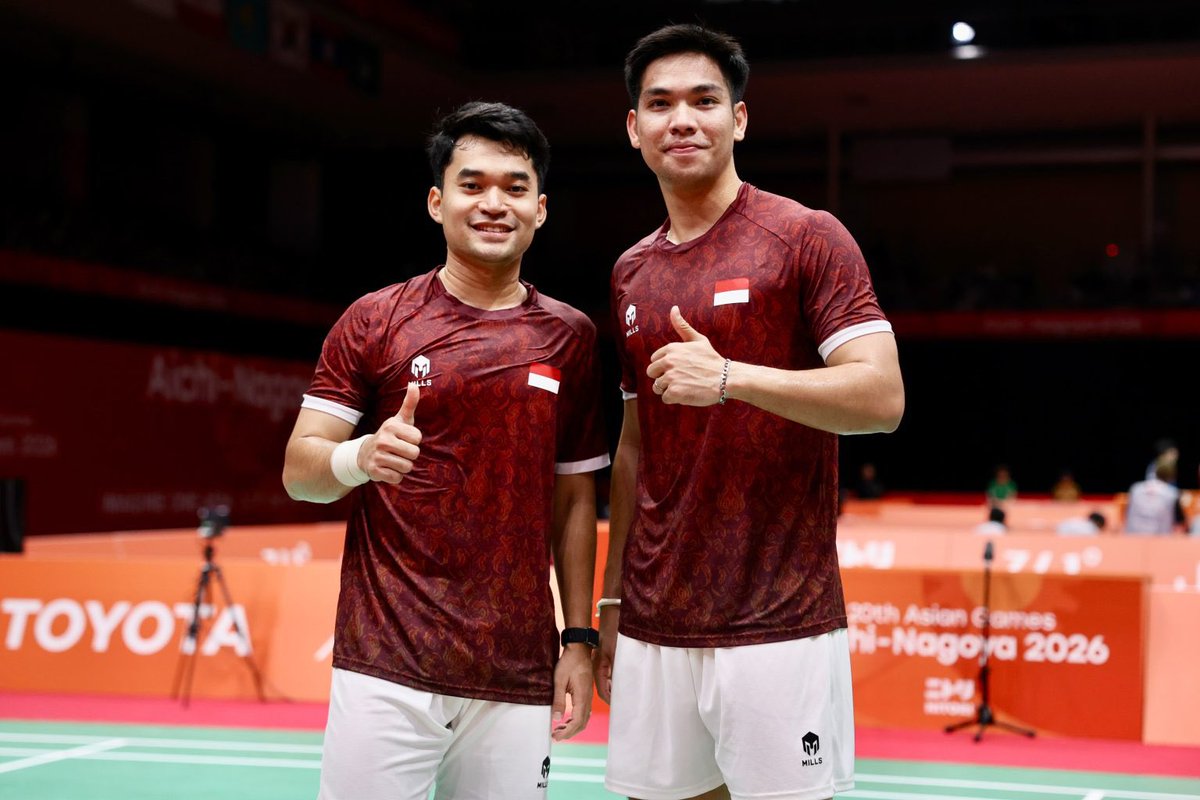 ferguzooooo's tweet photo. Leo/Daniel:
AJC Suzhou 2019🥇
WJC Kazan 2019🥇
SEA Games Vietnam 2021🥇
🆕Asian Games Aichi-Nagoya 2026🥇

Berpartisipasi dalam meraih: 
Suhandinata Cup, Kazan 2019🥇
Thomas Cup, Aarhaus 2020🥇
🆕Asian Games, Aichi-Nagoya 2026🥇

Berhasil mengawinkan gold team & individual event di level junior (2019) dan saat senior di turnamen terbesar di Asia (2026)!

Next? S1000? WTF? BWC? OG?
🤲🏻😇 aamiin.