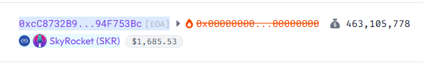 SkyRocket_Pulse's tweet photo. 🔥 $SKR BURN UPDATE 🔥

The SKR OA has just manually burned a batch of SKR ( $1,685 ) accumulated tax fees collected from ended stakes. 🔥🚀

More $SKR permanently removed from circulation.

#SkyRocket #SKR #PulseChain #Burn #PLS #PLSX #HEX #INC #PRVX #Hexican https://t.co/CIJupInWRh