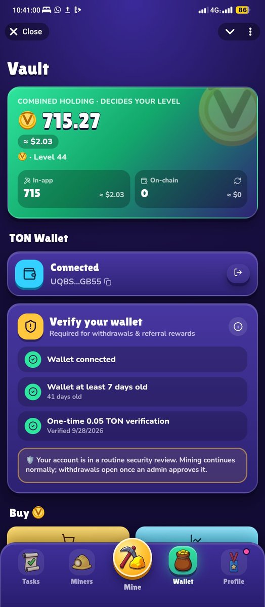 Koaisback's tweet photo. Dear 
@VictorsCompany
  
I'm here to prove I'm not bot farming or anything because all my referrals are my members from my community and they are all buying 
the-open-network:native
  from my for their real user verification please get it fixed thank you https://t.co/Kp1ZYoti7b