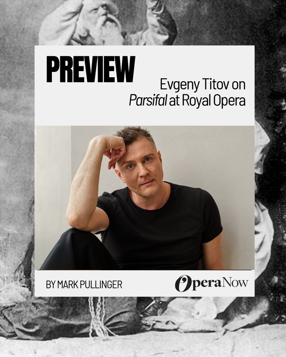 Operanow's tweet photo. As director Evgeny Titov prepares to stage Wagner’s Parsifal at the Royal Opera, he speaks about politics, perspective and criticism when it comes to the artform

https://t.co/rEoH2uATua https://t.co/zwoHA66h5w