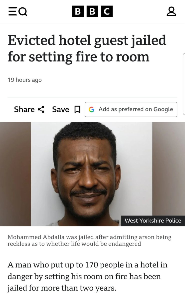 dangitdangr's tweet photo. HOTEL GUEST- all the BBC taking the piss he's not a fucking 'guest' he's an asylum seeker.... a guest is welcome in he broken to the country the BBC are seriously corrupt scum... like when writing this what is going through their minds #MohamedAbdalla https://t.co/CszIhWbaBW