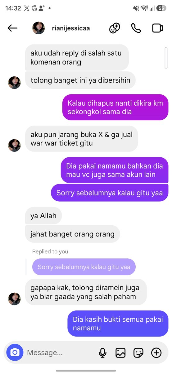 renz_precious's tweet photo. Halo aku mau info Scam Nct127 Redline Jkt ini

@pudukychan ngaku tix an Jessi dan pakai Seabank 901406925756 Jessica Eka Arviriani.
Setelah ditemuin pemilik asli akun Jessica di IG, ternyata dia jual jasa tf di tele yg akunnya dipakai pelaku untuk scam yg kemudian di tf ke spay. https://t.co/Gwvk79UA5t