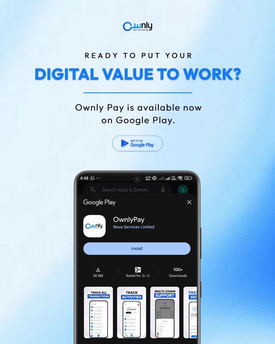 Ownly_Pay's tweet photo. How can supported digital assets become more useful in everyday life?

Ownly Pay is now available on Google Play, helping users move from simply holding digital value to a more practical payment experience.

Download Ownly Pay and put your digital value to work.

#OwnlyPay https://t.co/lJg3KaEZ9x