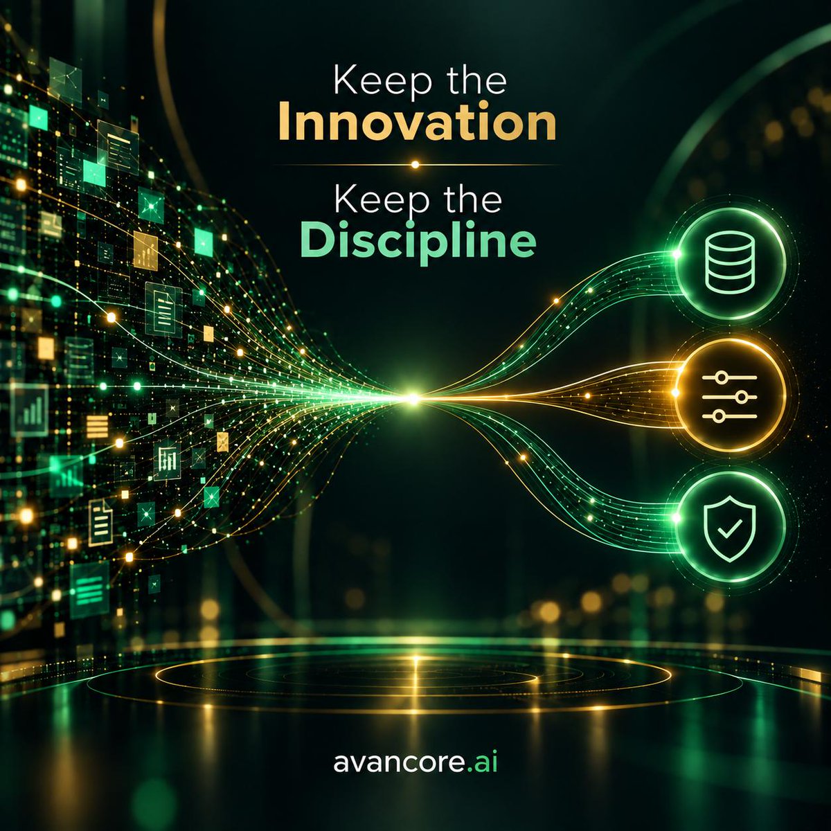 avancoreai's tweet photo. AI innovation is moving fast.
As enterprises adopt LLMs, core AI disciplines still matter: Training → Validation → Test data

Validation, independent testing and governance don't slow innovation. They help you scale it with confidence.

Keep the innovation. Keep the discipline. https://t.co/Ks190WKRER