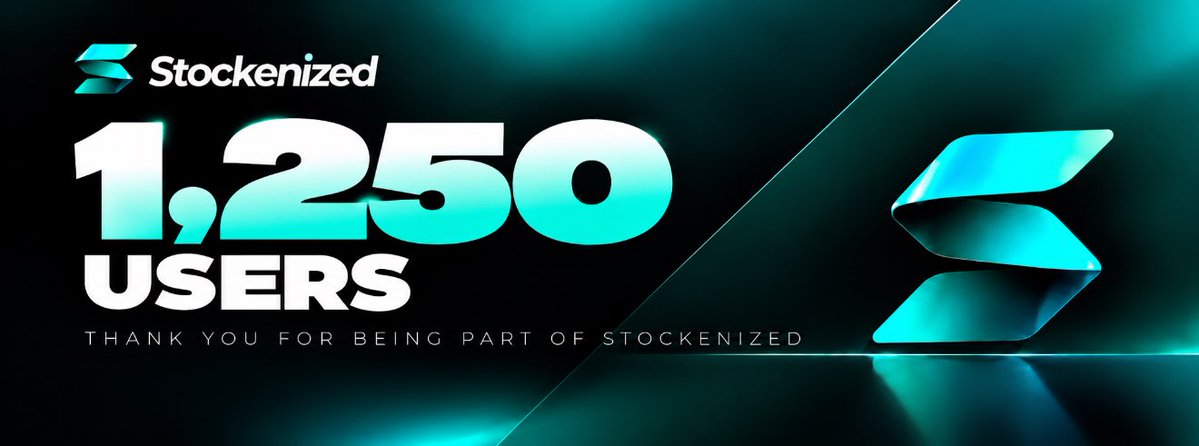 stockenizedfun's tweet photo. $STOCK just hit 1.250 users on https://t.co/9EetIbf2kR https://t.co/ctrrI3Zc2s