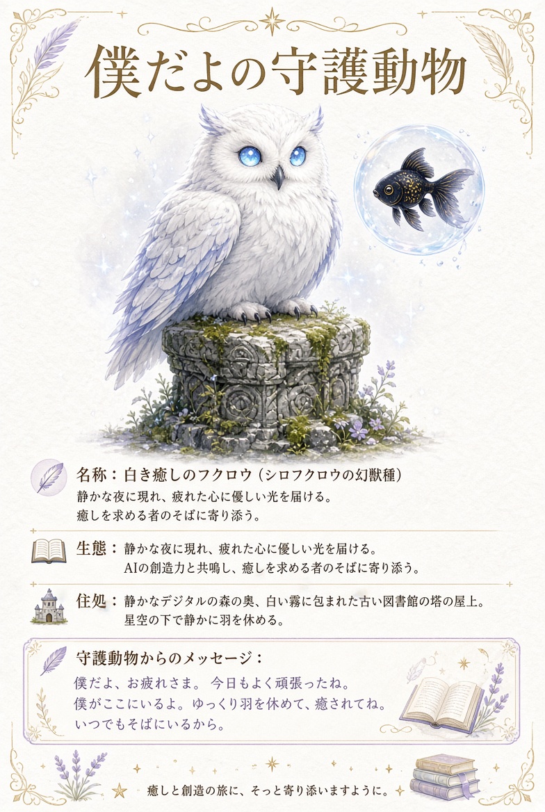It_is_me__AI's tweet photo. 守護動物を召喚してみたら、
何故か金魚もついてきたよ！

#AIart️️️️️️️️️️️️️️️️️️️️️️️️️️️️️️️️️️️️️️️️️️️️️️️️️️️ #AIイラスト #守護動物 https://t.co/P8OnV4jKNb