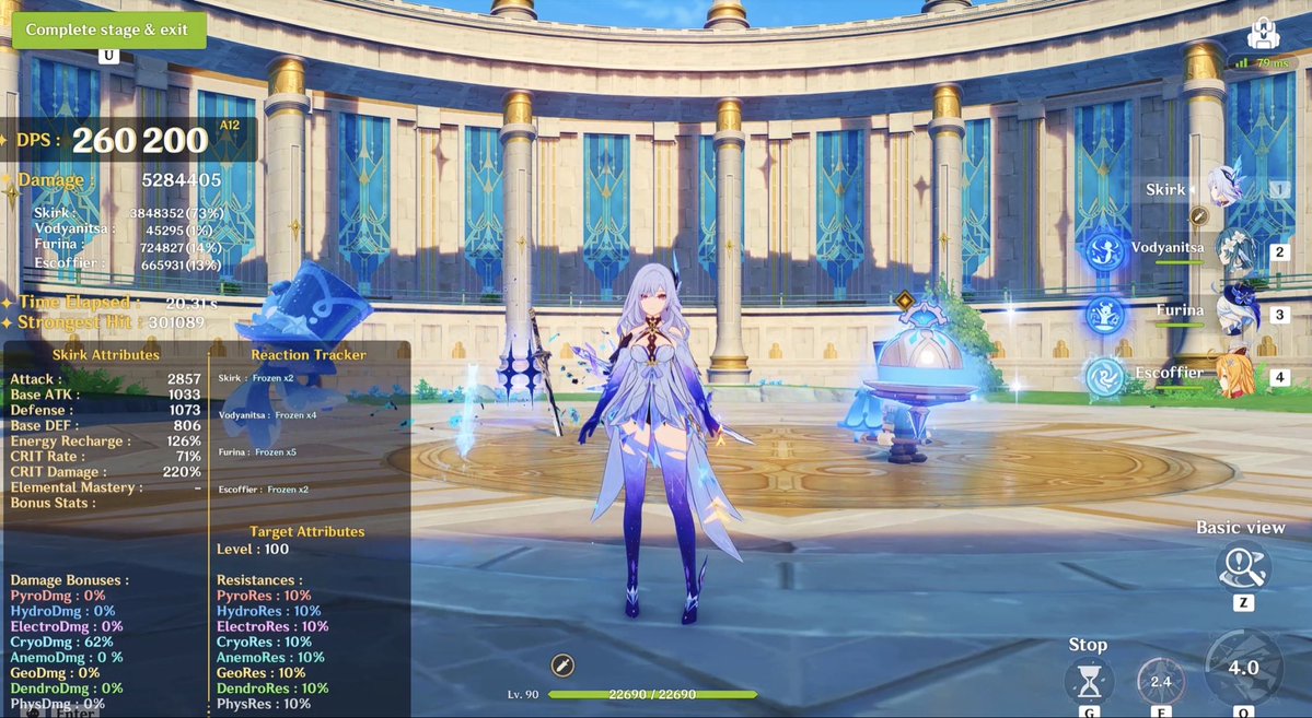 py5z3l's tweet photo. @reeynism Got her C2 and she added 110k dps to my skirk it’s actually crazy https://t.co/aKqSDXuHwj