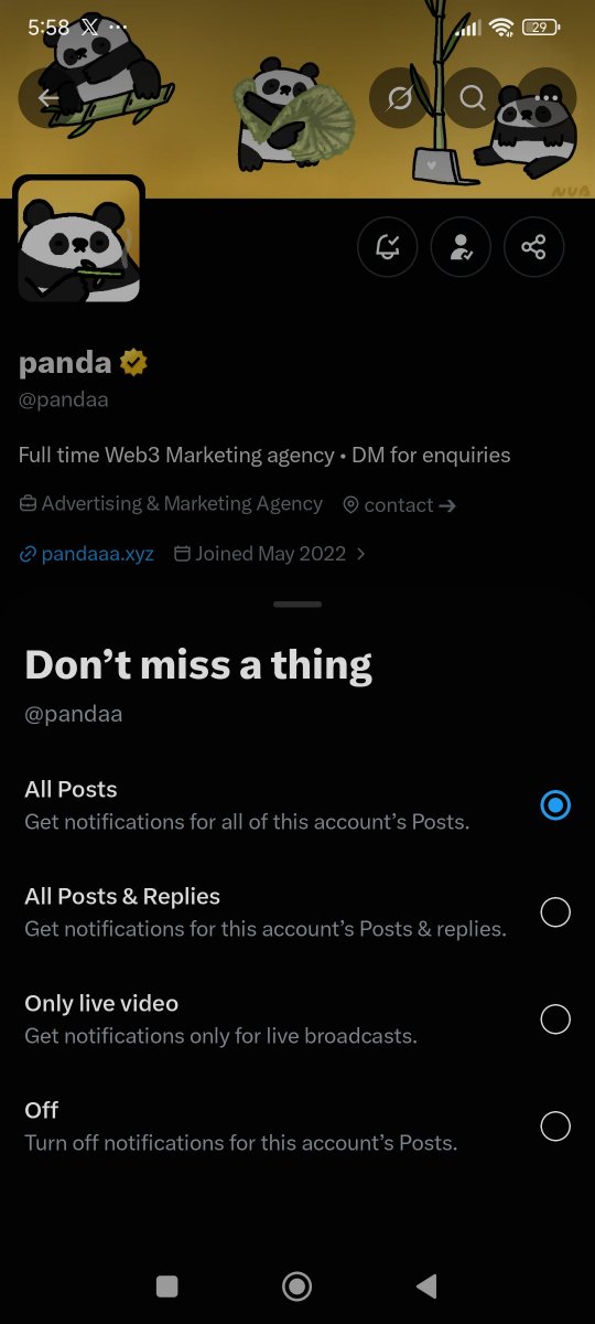ninixbear's tweet photo. @pandaa Notifs always on 👌 https://t.co/YU6mg2N9DD