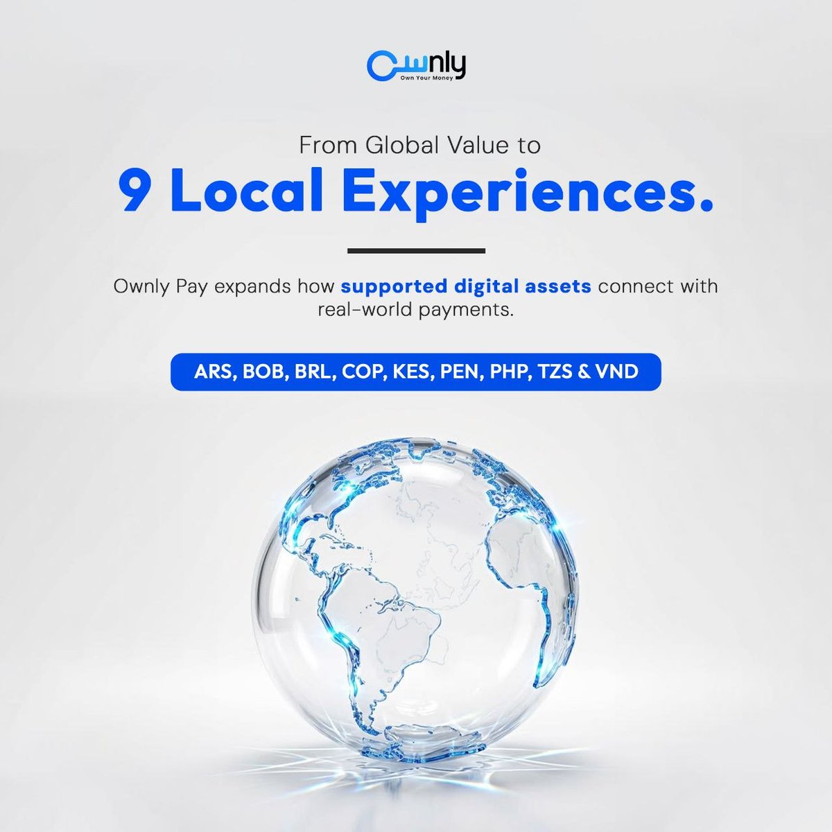 Ownly_Pay's tweet photo. How can global digital value become more useful across local payment environments?

Ownly Pay expands the reach of supported digital assets across 9 live local currencies, helping connect modern digital value with real-world payment experiences across multiple markets. https://t.co/wSPw2HyhXV