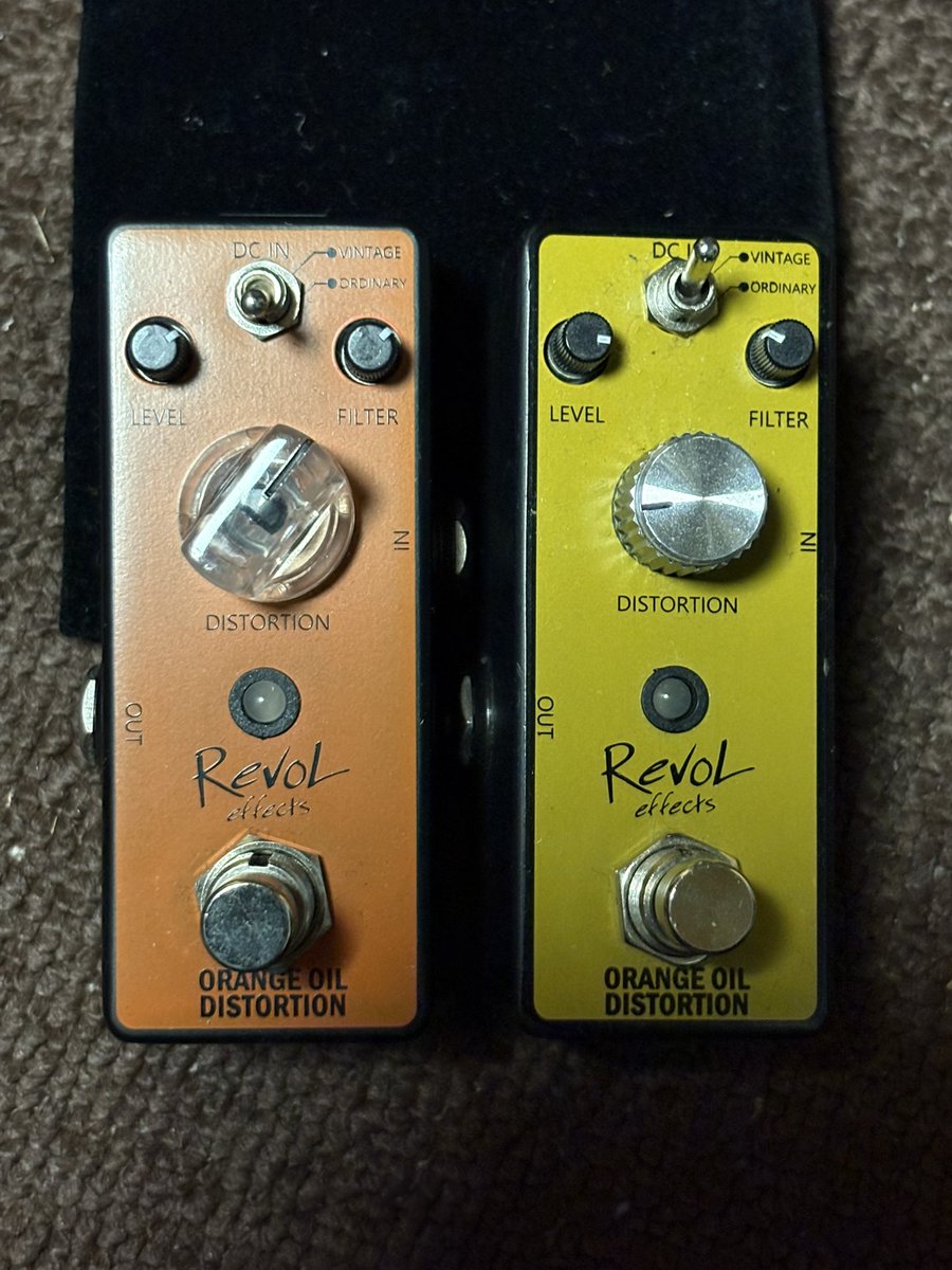 IniCinq1982's tweet photo. 売っちゃったシリーズ

Revol/ Orange Distortion
間違えて２つ買ってしまった
おそらくRATの音のコピーと思います https://t.co/P7Q9u50VRc