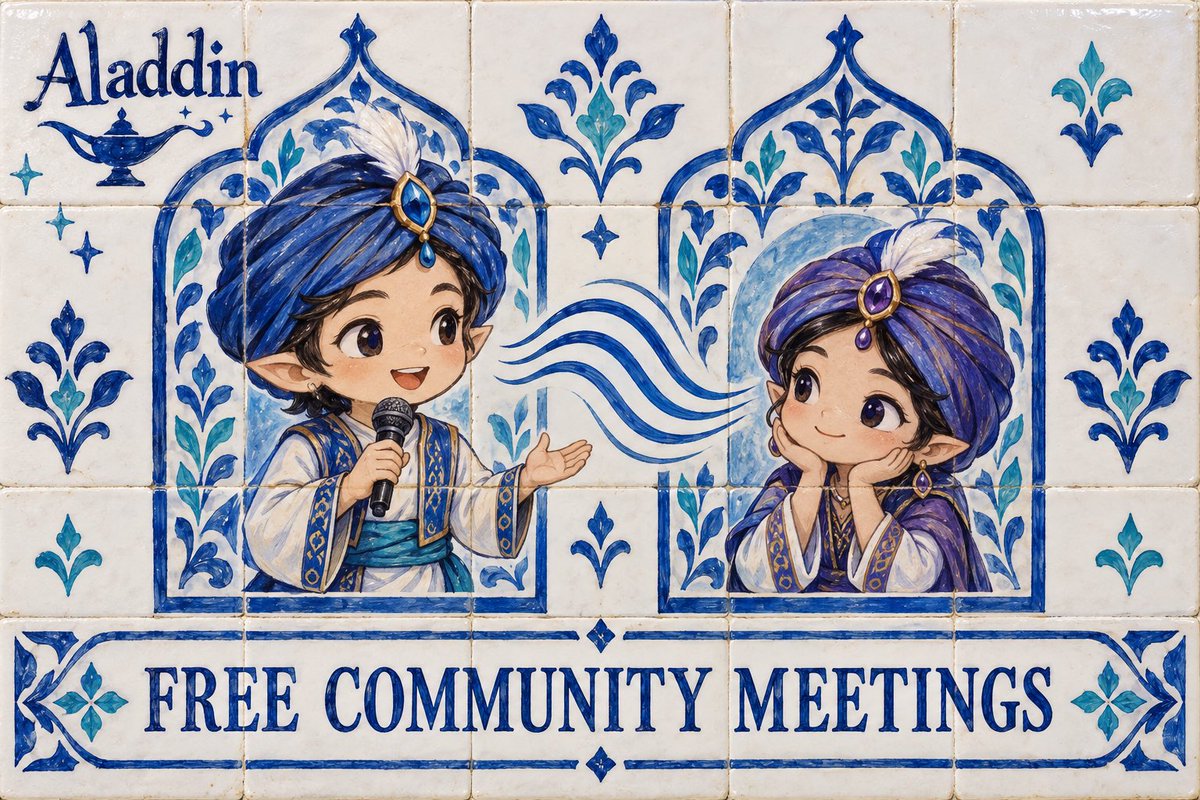 Aladdin_RWA's tweet photo. A project update deserves more than another announcement post.
Let your community hear it from you—and ask their questions live.
ACO Chat offers free meetings for Web3 communities. Make your next update a conversation.
#ACOChat #AladdinRWA #Web3Community https://t.co/Hw6kxk3e7U
