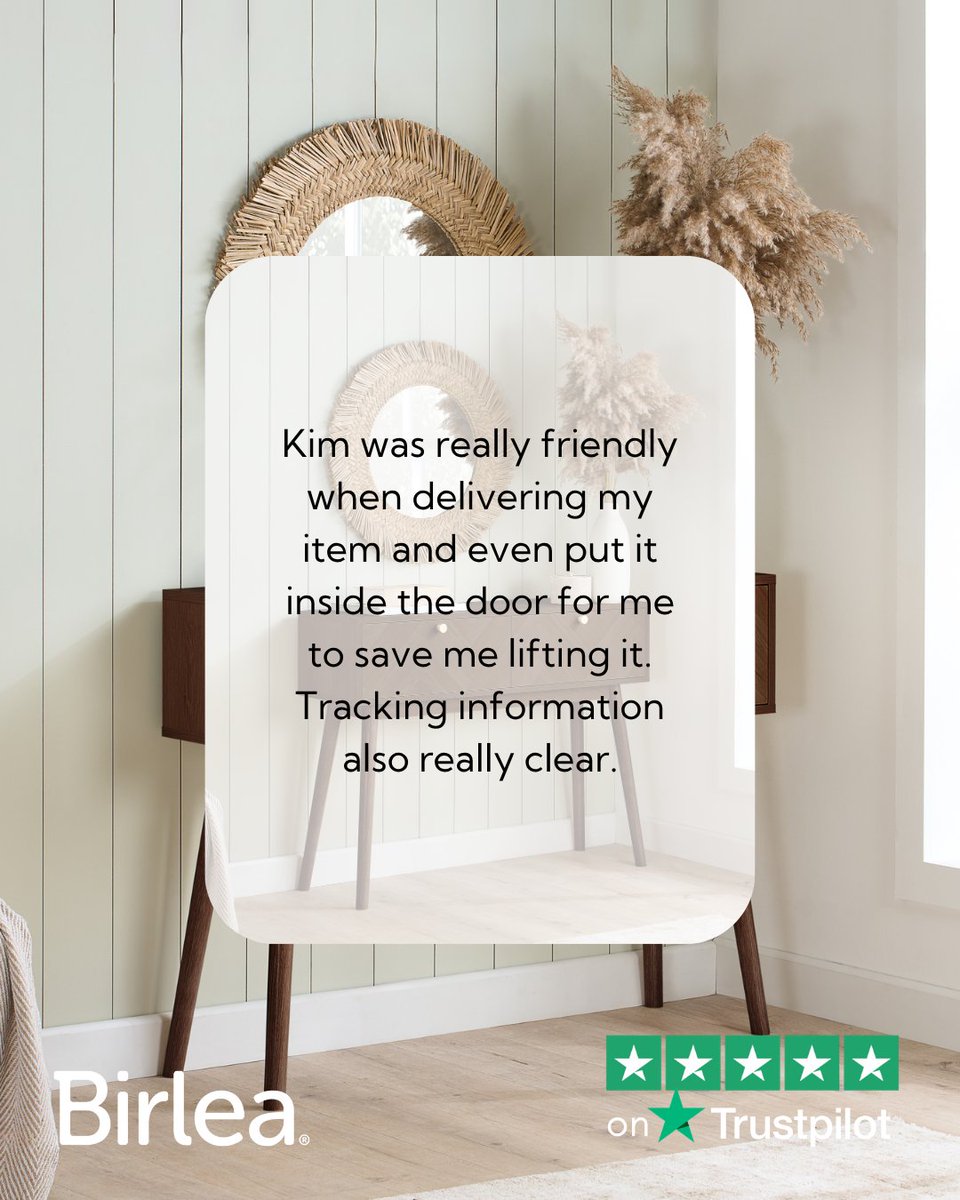 Birlea_Ltd's tweet photo. It’s always lovely to hear when one of our team members has gone the extra mile for a customer. Well done, Kim 👏✨ 

#CustomerReview #BirleaFurniture https://t.co/E0Hg8lEznh