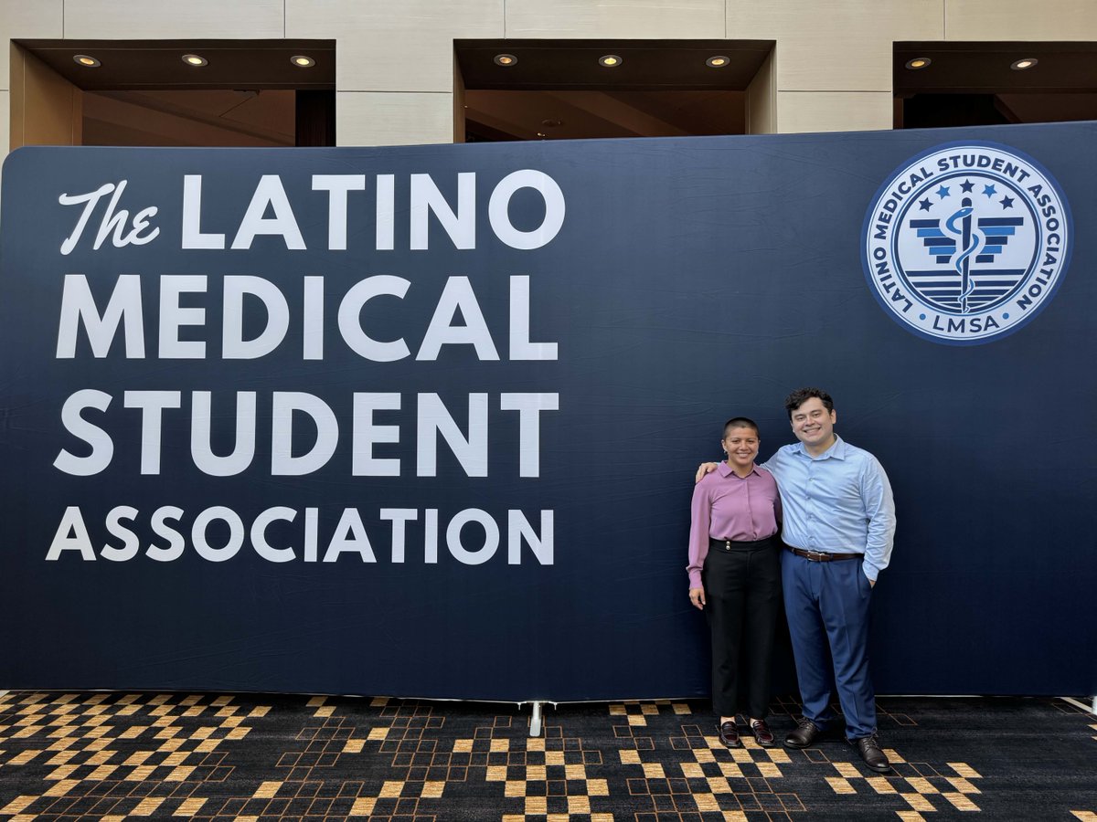 ZuckerSoM's tweet photo. Proud moment! Second-year students Reina Ambrocio &amp; Michael Guerrero-Calderon led a powerful workshop at #LMSA2026, exploring how Latine cultural beliefs shape experiences with anatomical donors. Inspiring future physicians! #ZuckerSOM #LatineInMedicine #MedEd https://t.co/MkHZMmopQs