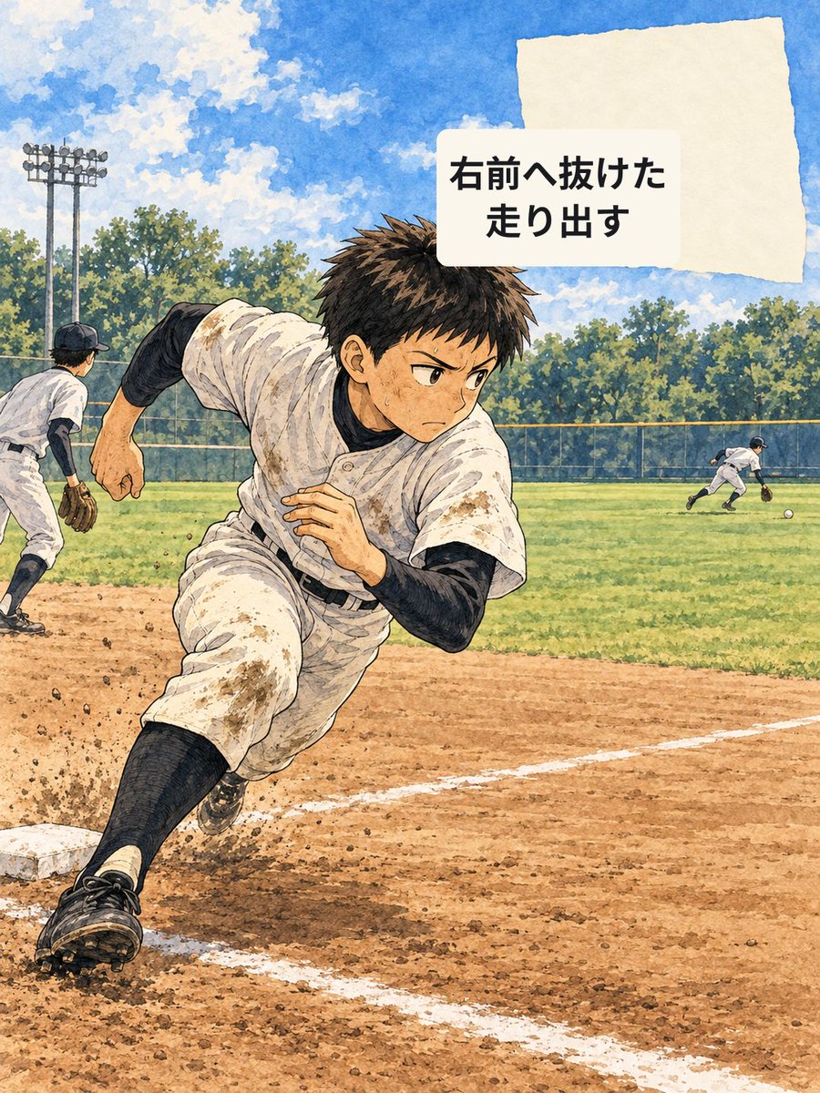 yakyulog_ja's tweet photo. 単打のあと二塁を狙うかは、外野手の捕球位置と返球を見る。試合記録はApp Storeで「野球ログ」を検索。

#少年野球 #草野球 https://t.co/FlQ4ZKTbTV