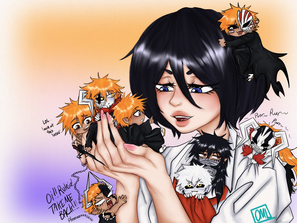 BeanMysterious's tweet photo. Berry Clutch 🫐🍓💕 
-
(Redraw from 2022 post ⬇️)
-
#BLEACH #Ichiruki #イチルキ https://t.co/oO4K5wesHo