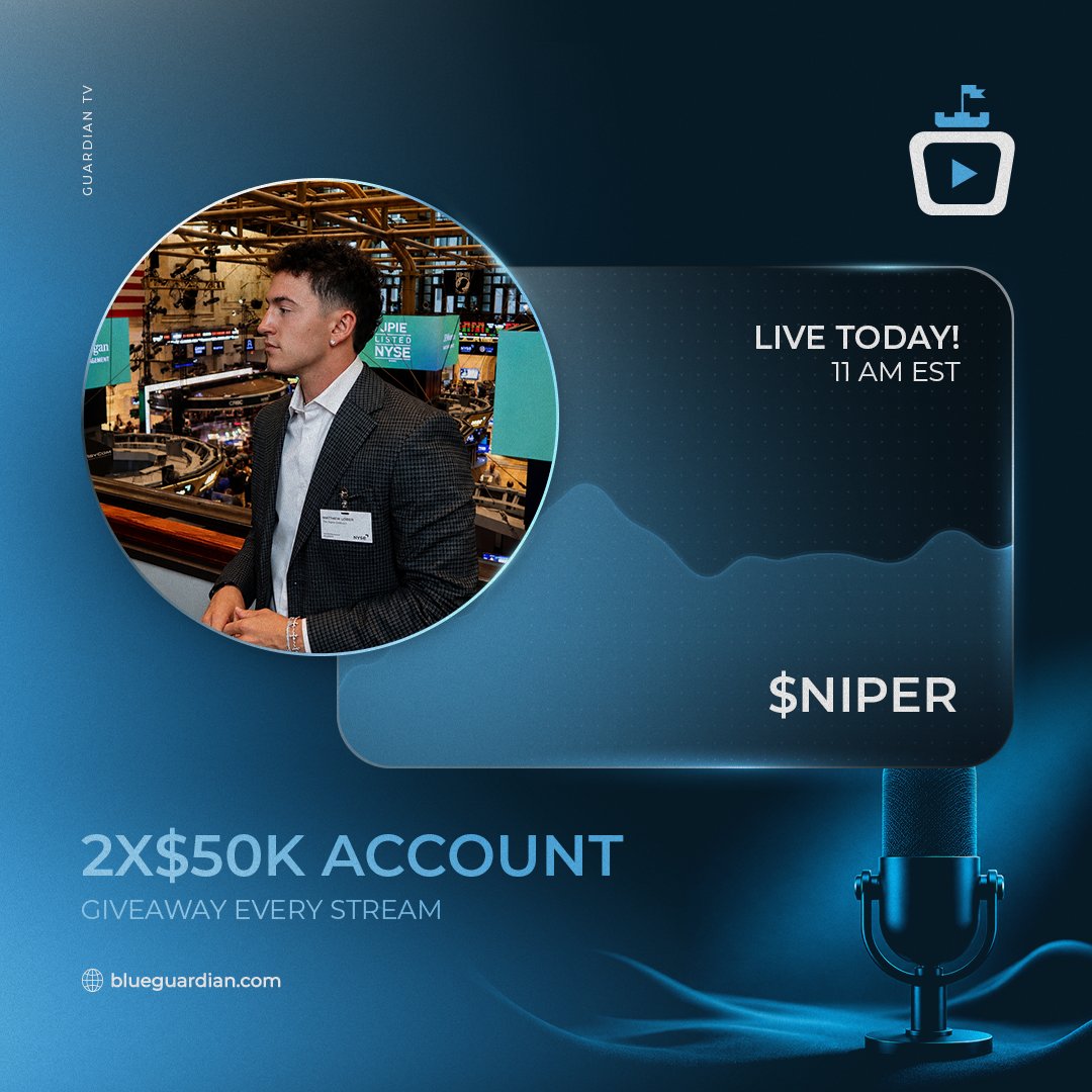 GuardianTvLive's tweet photo. Join LIVE today with @matt_loeber at 11:00 AM EST 🔴🎥

Free education, live trading and more! 🎁

Join from link in bio. https://t.co/ObLVIANrUI