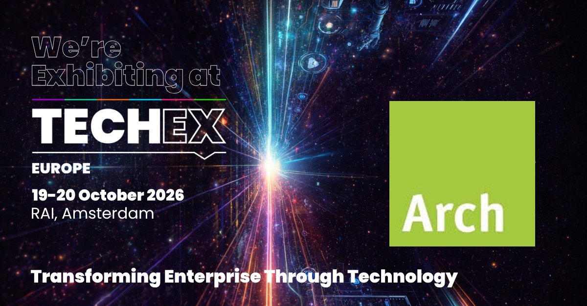 ArchPulse's tweet photo. On 19–20 October, Arch will be at RAI Amsterdam as part of the Digital Transformation event — and we’d like to make the conversations there practical.

Going to TechEx? Come and bring us your SAP challenge.

#TechExEurope #SAP #DigitalTransformation #MicrosoftTeams #Looply https://t.co/PZGtt8aorX