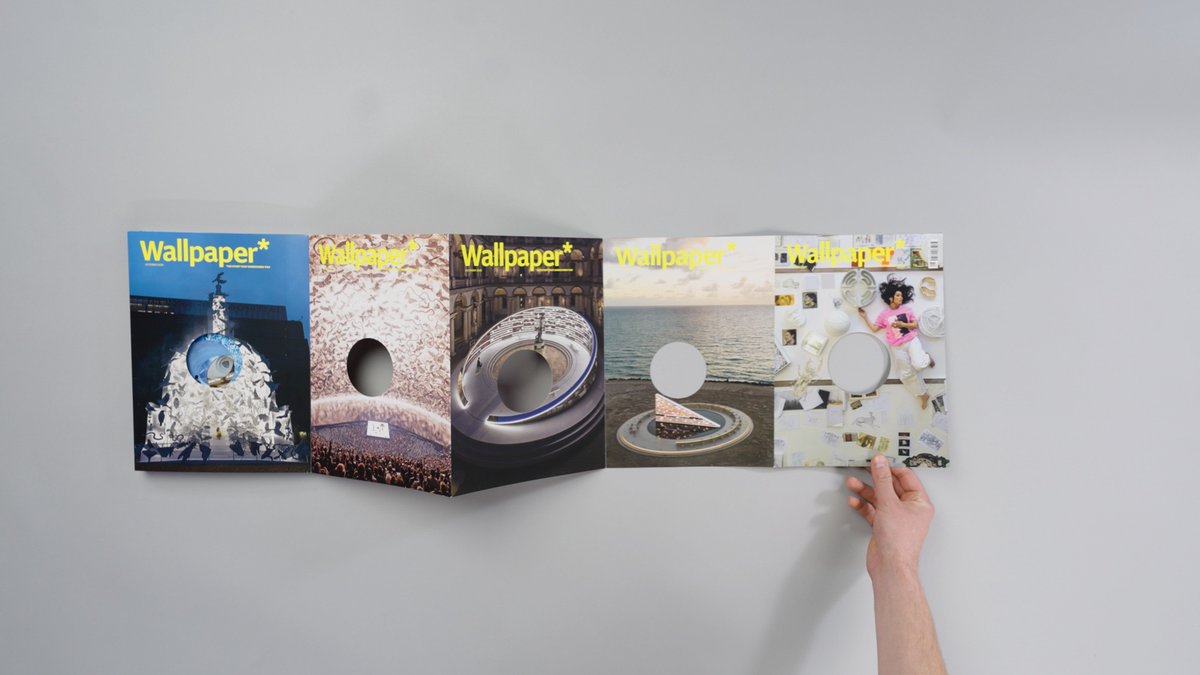 followtreasures's tweet photo. Es Devlin turns a Wallpaper* cover into a folding stage: sixteen pages, one layered iris. Her Design Museum exhibition opens 2 October.
https://t.co/SSxyfEEHNT
Images: Wallpaper*. https://t.co/jtaoIkkotV