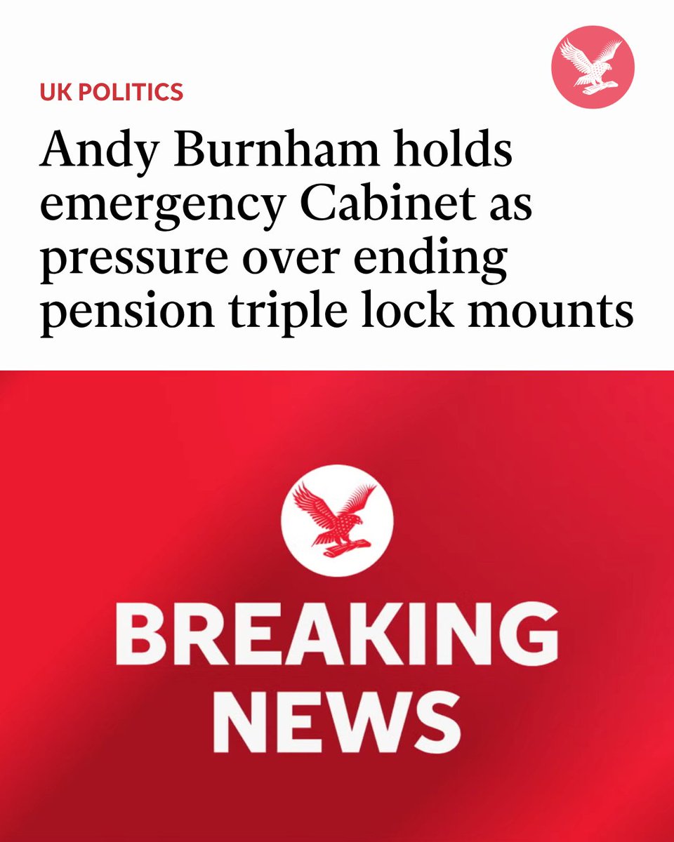 Independent's tweet photo. Andy Burnham is holding an emergency meeting of his top team in a highly unusual move before his Labour conference speech

Live updates: https://t.co/fLemohUNNr https://t.co/ZcBFpMg3Mi