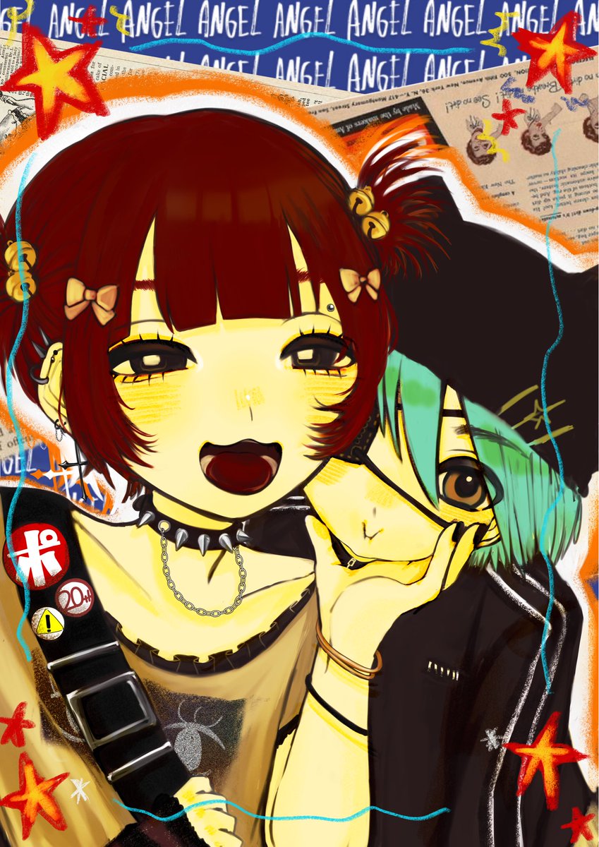 haniwa4121's tweet photo. 過去絵再掲❣️仲良し.。.☆
#イラスト #oc https://t.co/65ebho9goj