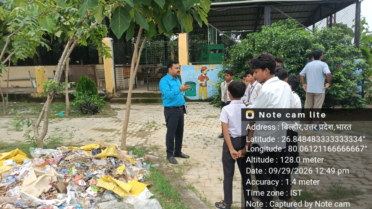 sbmkanpurnagar's tweet photo. केंद्र व राज्य सरकार के निर्देशानुसार 17 सितम्बर से 17 अक्टूबर तक संचालित किए जा रहे 'स्वच्छता ही सेवा' अभियान के अंतर्गत नगर पालिका परिषद बिल्हौर द्वारा पर्यावरण संरक्षण एवं स्वच्छता जागरूकता की दिशा में एक विशेष पहल की गई।
#SwachhataHiSeva2026 #157HoursMahasafai  #SwachhUP https://t.co/k8eZopgJ0g