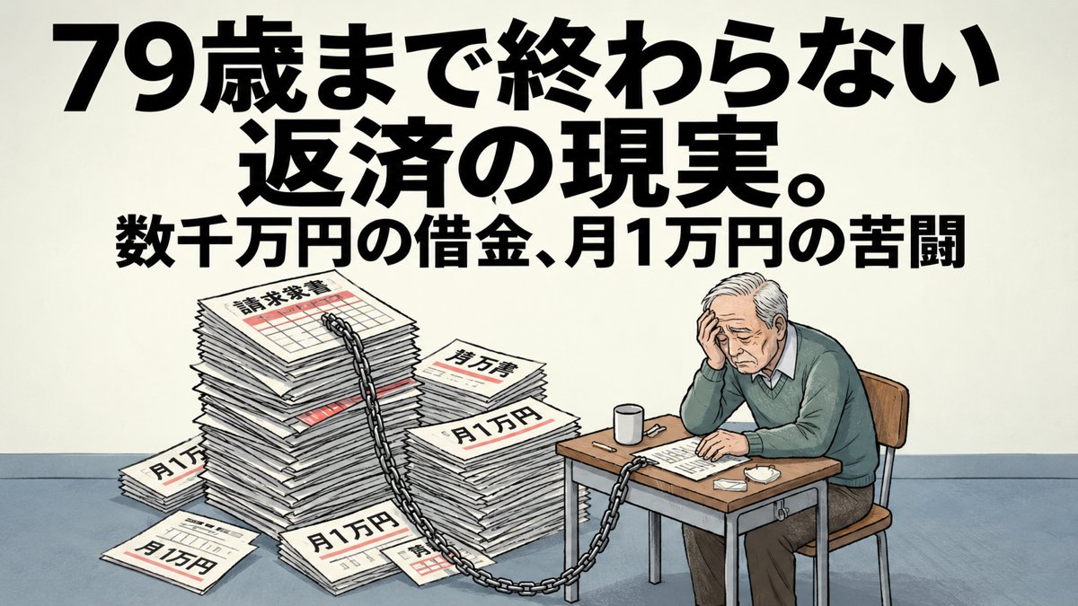 SiSuruga's tweet photo. 「月1万円なら返せる」
――本当にこれが救済なのでしょうか。  
民事調停で、Aさんの物件には 「銀行の不法行為の可能性」が認められました。
示された返済案で残る借金は約5,000万円。 
月1万円を35年間です。 

35年後、Aさんは79歳です。
借金はほとんど減りません。 さらに、物件を売却しても1億円を超える借金が残る見通しでした。 
「不法行為の可能性」が認められた被害者に、 79歳まで借金を背負わせる。 

 スルガ銀行 不正の構図 「79歳までスルガに月1万円返済」残る借金数千万円

https://t.co/fFk07SDBcY
