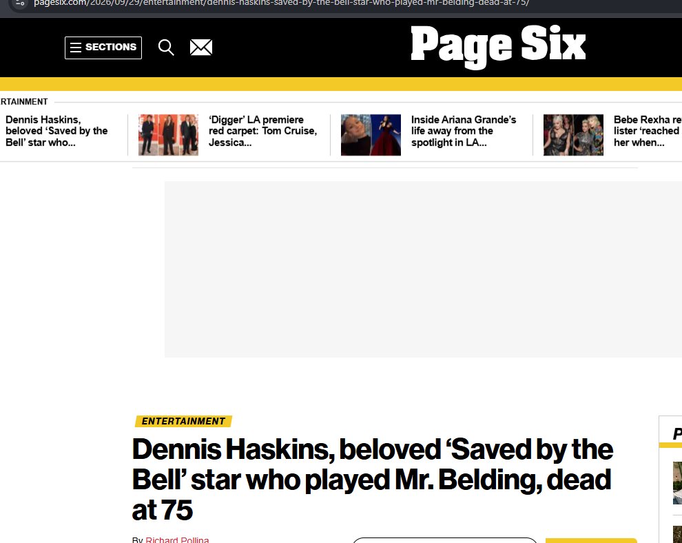 VoiceofG67330's tweet photo. A heartbreaking loss for an entire generation. 💔
Dennis Haskins, beloved Mr. Belding from Saved by Bell, has passed away at 75. Thanku for endless laughs, iconic principal catchphrases,n for being such massive part of our childhoods. Rest in peace
#RIPMrBelding #SavedByTheBell https://t.co/j3llUcvoHU