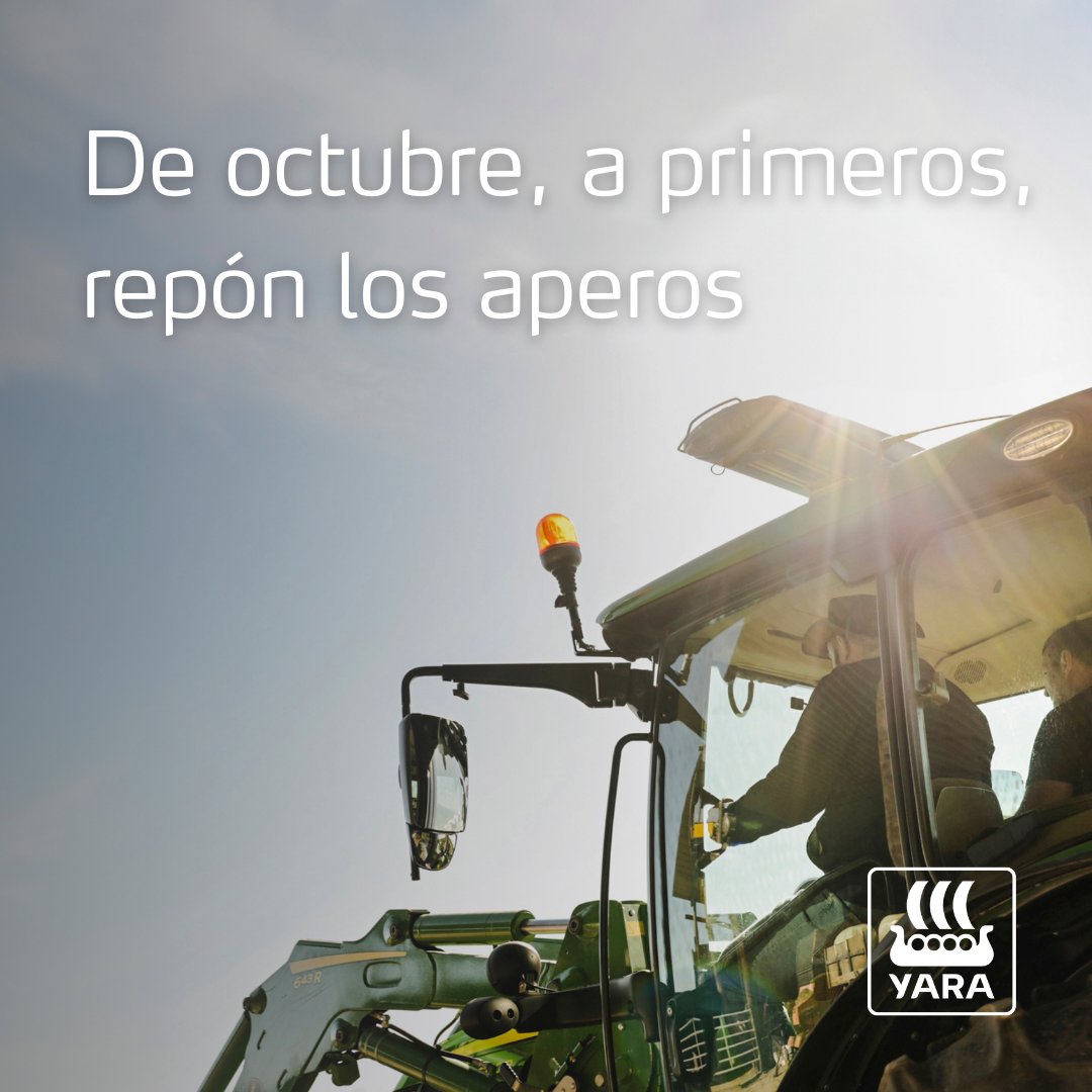 YaraIberian's tweet photo. 🚜 Octubre marca en muchos cultivos el comienzo de una nueva campaña. Un mes clave para el campo, en la que la tierra se prepara.

🌱 Detrás de cada siembra hay mucho más que semillas: hay trabajo, experiencia, ilusión y la mirada puesta en una nueva cosecha.

💫 Por eso, en muchas ocasiones este mes es el momento de tenerlo todo preparado y afrontar cada jornada con la confianza de quien sabe que cada decisión de hoy es el primer paso hacia la cosecha de mañana.

@yara @YaraEurope