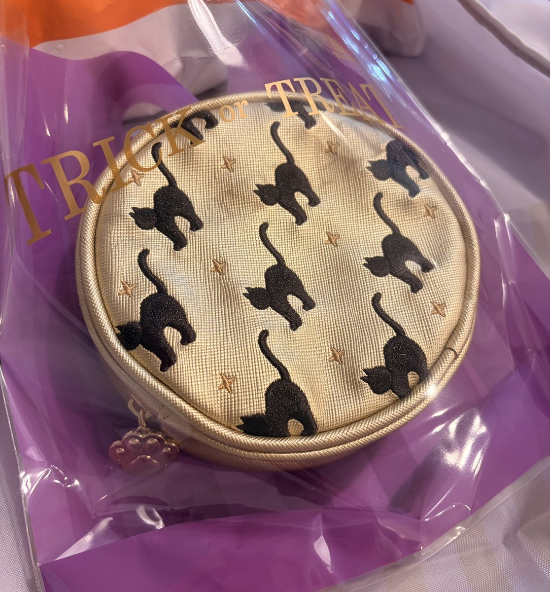 chimaaaakii9's tweet photo. 可愛くて衝動買いしてしまった🐈‍⬛ポーチ🎃 https://t.co/DuGNk8uDC1