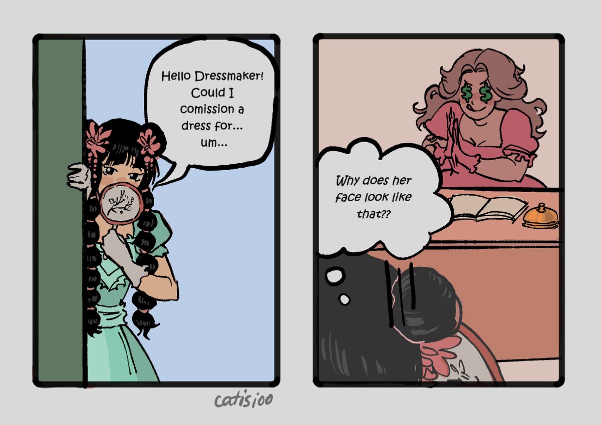 catisioo's tweet photo. this is my #dressmaker fanart https://t.co/PTW9oQODAu