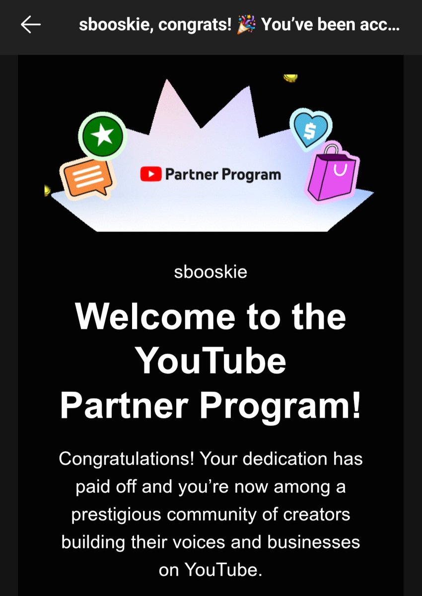 sbooskie_'s tweet photo. Ahhhh!!! omg
Super suuuper happy to have finally hit YouTube Partner, been working on this one for a pretty darn long time - can't believe it's finally happened
thank you so so much for all of the support, honestly it means the world xoxo #YouTubePartnerProgram https://t.co/XdisShOw22