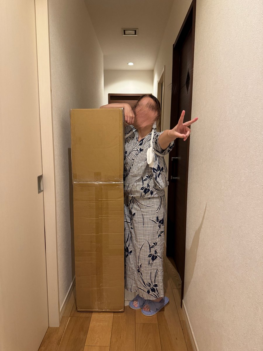 pan_nap9een's tweet photo. わーーいわーーい
衝動買いした可愛い三八ちゃんが届いたよん✌🏼✌🏼 https://t.co/tq9S4WECOK