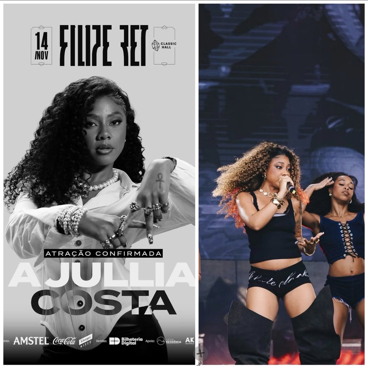 Marioazevedo33's tweet photo. CONFIRMADA: AJULIA COSTA fará show em evento de FILIPE RET no CLASSIC HALL DIA 14 de Novembro https://t.co/g35Bv8Bk9p