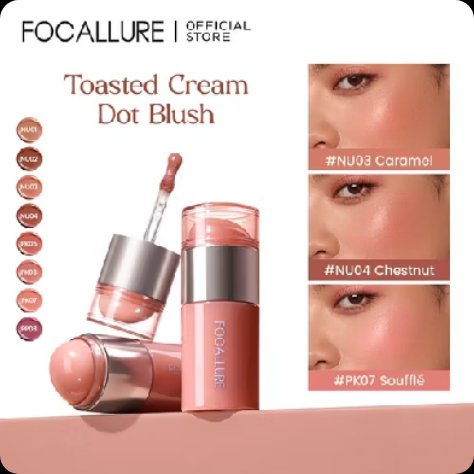 vipalmiess's tweet photo. naksirr banget liat warna" blush on cream dari focallure inii😍🧡🤏

~Toasted Cream Dot Blush~ |FOCALLURE https://t.co/I6CLxYioE3