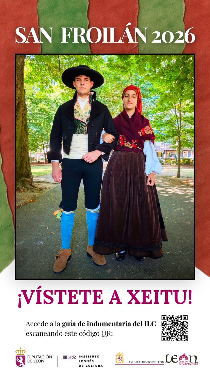 ilc_dipuleon's tweet photo. 👗 Estos días, nuestra ‘Guía de indumentaria tradicional’ puede verse en los mupis digitales de León Ciudad gracias a la cesión de este espacio por parte del @LeonAyto.

#León
#IndumentariaTradicional https://t.co/hxAybZtM5F