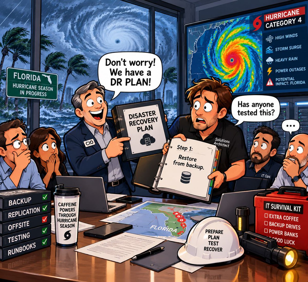 NextLevelSDDC's tweet photo. Do you though?
#itmemes #itcomedy #ithumor #techcomedy #datacenter #hybridcloud #mainframe #multicloud #privatecloud #salesengineer #solutionsarchitect #cloudsmart #informationtechnology #aws #azure #gcp #nextlevelsddc #businesscontinuity #disasterrecovery https://t.co/vR9cPHhAES