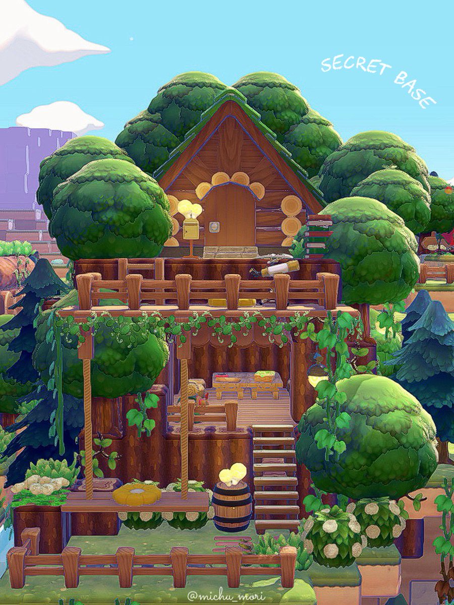 michu_mori's tweet photo. パサパサこうやの秘密基地🌳🌼
ポケモンたちとブランコに乗ったり天体観測したり内緒話したり🙈︎♡

#ぽこあポケモン #ぽこポケ #Pokopia https://t.co/NYGJHnLH77