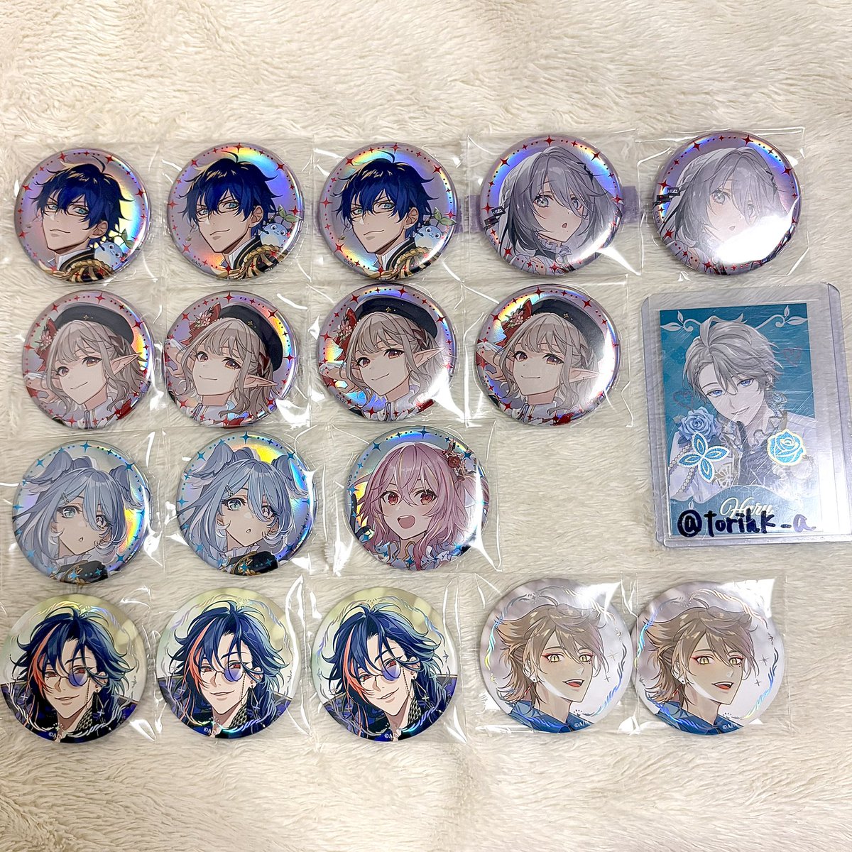 torihk_a's tweet photo. 【交換、譲渡】にじさんじ ビスケット 缶バッジ チェキ コレカ つむまる びっくらたまご 特典

求 ～定価+送料or交換(10ページ目)
譲 画像

買取 〉〉〉交換 
希望数集まったものは推しも出しております🙇‍♀️ご不快な方申し訳ありません。
まとめての方優先させていただきます。
お声掛け➞最後のツリー https://t.co/0OExwgrr2d