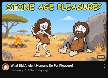 NextGenStudioAI's tweet photo. $4k–$6k in 5 days from one faceless stick figure video

"What Did Ancient Humans Do For Pleasure?" just hit 606k views because it completely nailed the YouTube formula:

• Broad curiosity concept = High Click-Through Rate
• Simple, clickable thumbnail
• Minimalist animation = Low friction, so people actually watch the full 13 minutes

This exact high-retention, low-friction formula is what NextGen Studio is built for. 
You drop your idea in, the software generates the full video, and you upload it straight to your channel