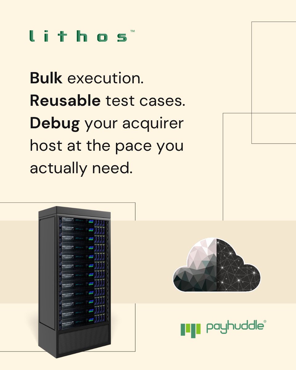 Payhuddle's tweet photo. Running test cases one at a time and rebuilding them from scratch for every new project adds fast when you're debugging at scale.
Lithos removes both problems.
➡️ https://t.co/9llOP9nn2V
#acquirer #issuer #iso8583 #switchtesting #emv #fintech #payments #paymentsolutions https://t.co/t1sP3Gpfau